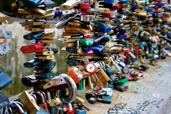 Love padlocks - Prague, Czech Republic