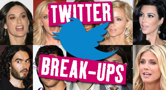 Ten celebrity twitter break-ups