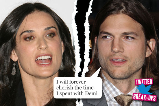 Twitter break-ups: Demi Moore and Ashton Kutcher