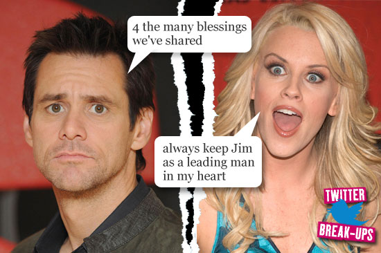 Twitter break-ups: Jim Carrey and Jenny McCarthy