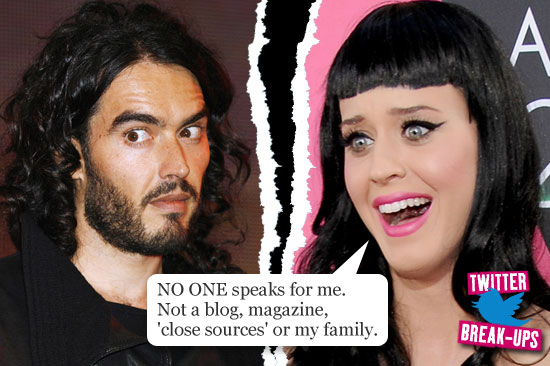 Twitter break-ups: Russell Brand and Katy Perry