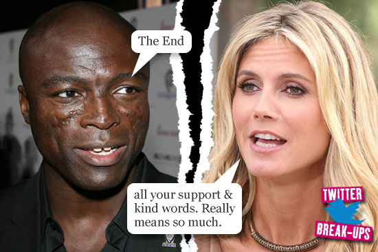 Twitter break-ups: Seal and Heidi Klum