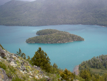 Heart-Shaped Island, Gutierrez Lake, Patagonia