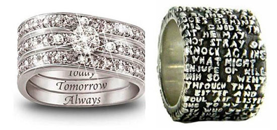 Wedding ring messages