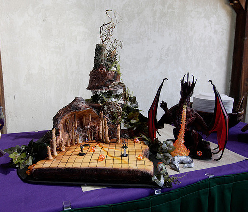 Dungeons and Dragons Wedding Cake