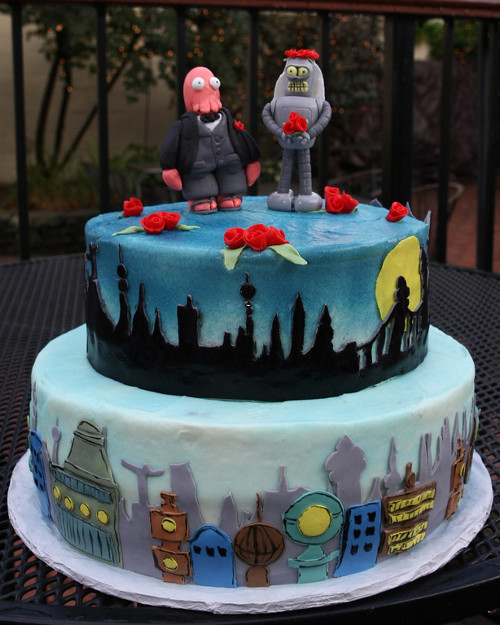 Futurama Wedding Cake