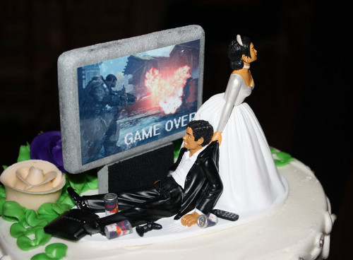 Video Games Wedding Cake