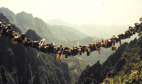 Love padlocks - Huangshan, China