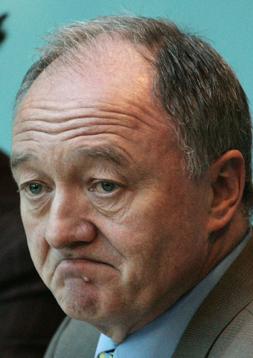 Ken Livingstone looking miserable