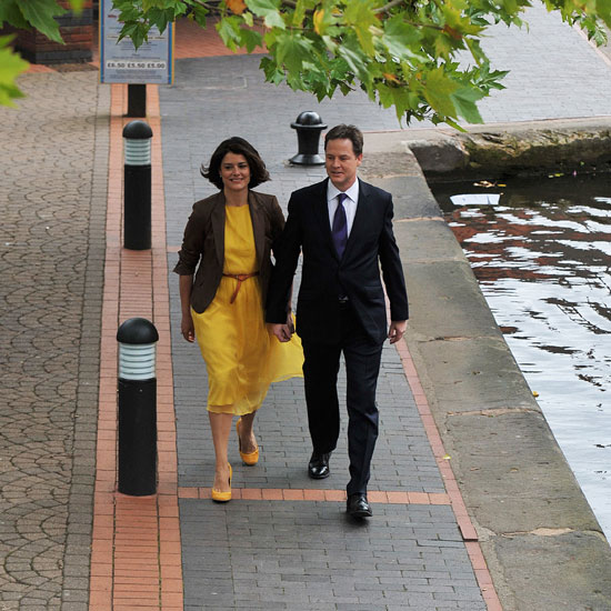 Nick Clegg and Miriam Durantez